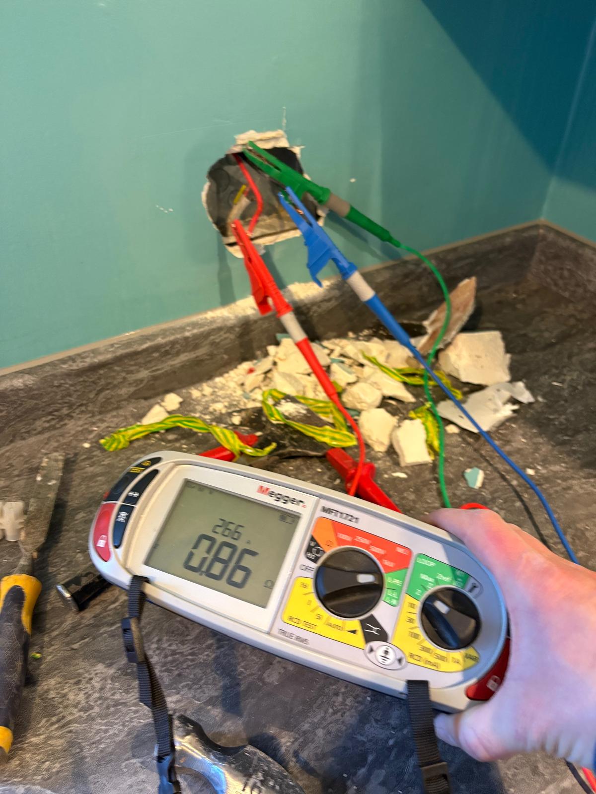 Kitchen electrics installation