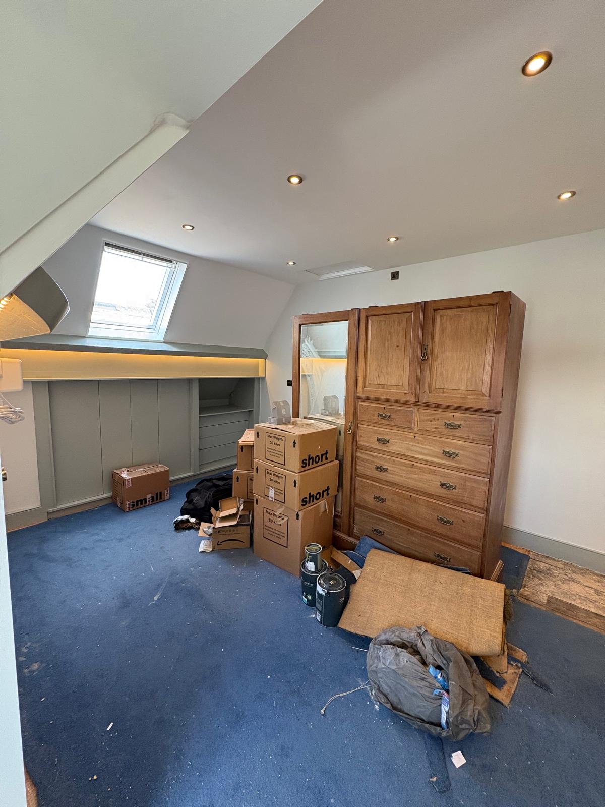 Loft conversion lighting and sockets